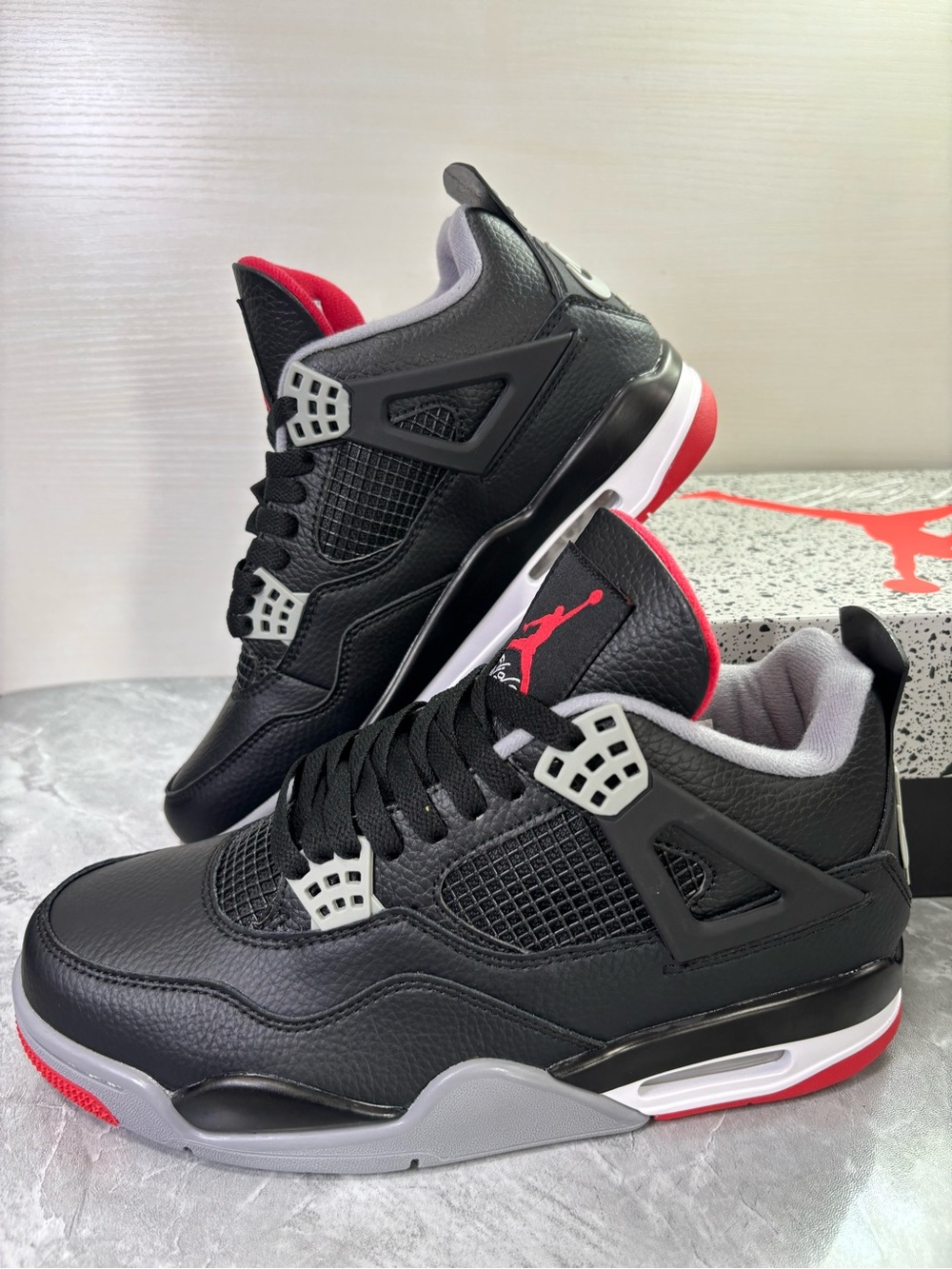 Nike Air Jordan 4 Retro Bred Reimagined (2024) Men’s Basketball Sneakers - Picture 3 of 6